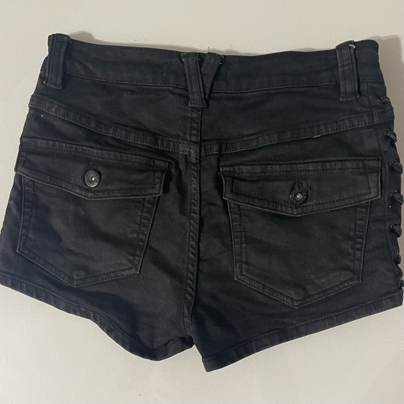 Free People Black shorts with braided sides - Picture 6 of 11